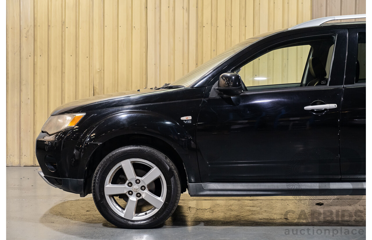 3/2009 Mitsubishi Outlander VR-X (4x4) ZG MY09 4d Wagon Black 3.0L