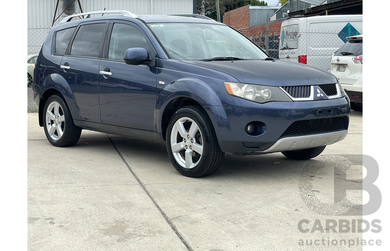 2/2007 Mitsubishi Outlander XLS (7 Seat) ZG MY08 4d Wagon Blue 2.4L