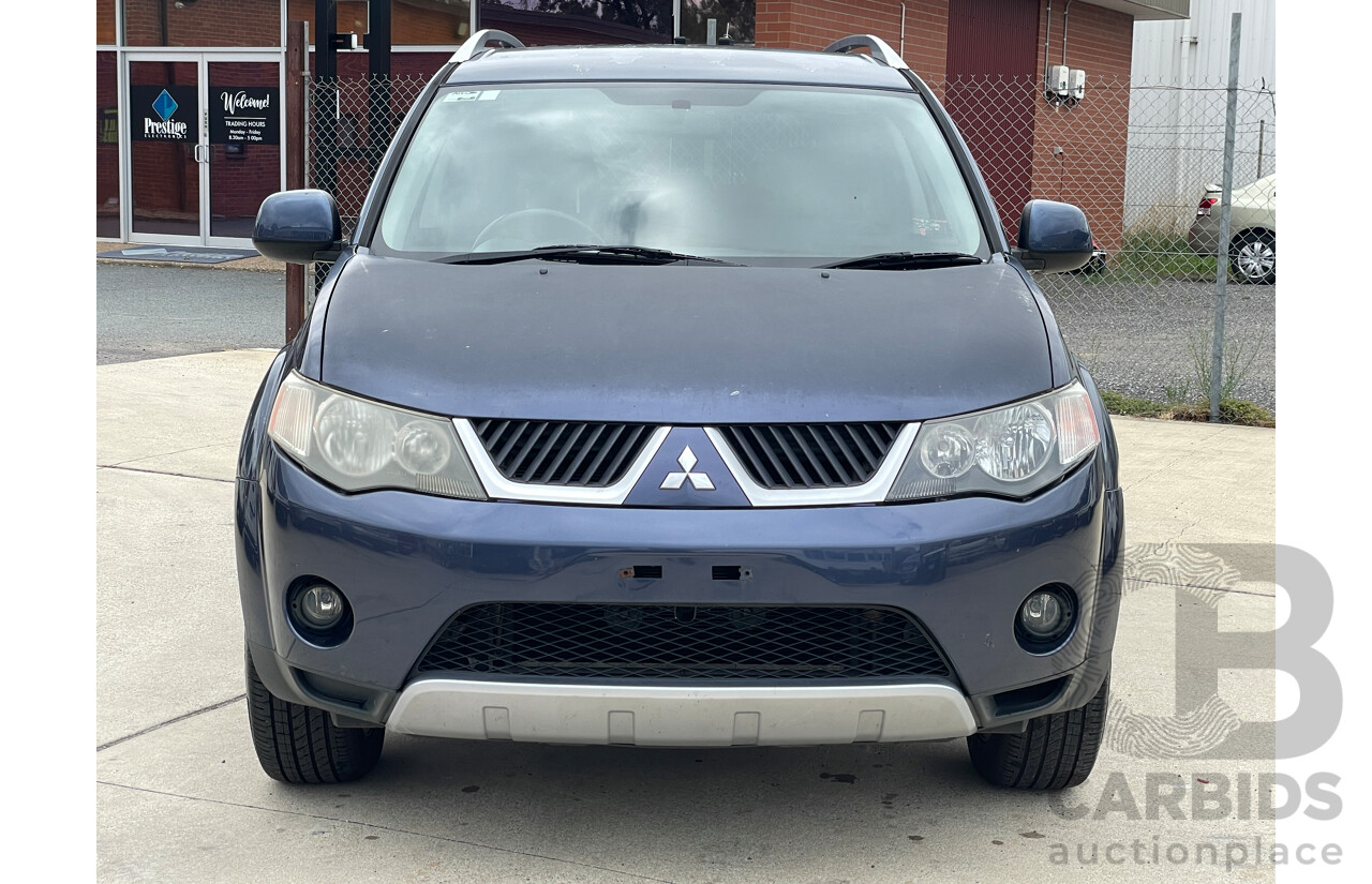 2/2007 Mitsubishi Outlander XLS (7 Seat) ZG MY08 4d Wagon Blue 2.4L