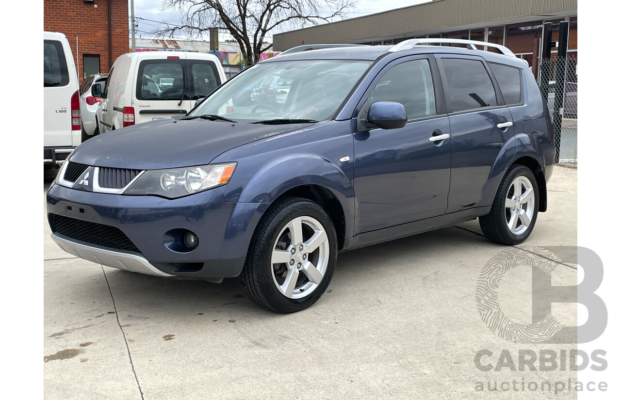 2/2007 Mitsubishi Outlander XLS (7 Seat) ZG MY08 4d Wagon Blue 2.4L