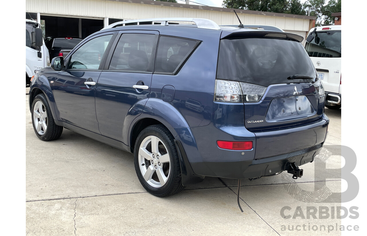 2/2007 Mitsubishi Outlander XLS (7 Seat) ZG MY08 4d Wagon Blue 2.4L