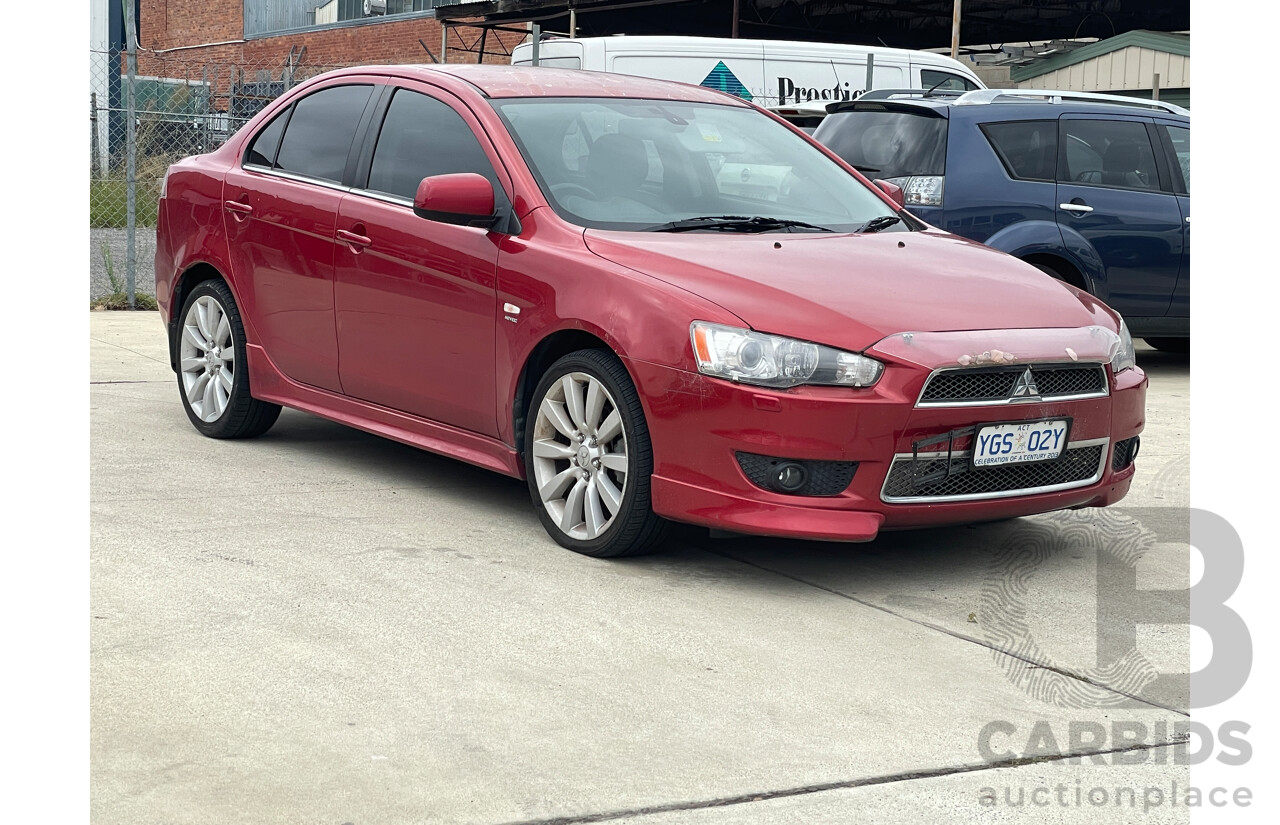 12/2008 Mitsubishi Lancer Aspire CJ MY09 4d Sedan Red 2.4L