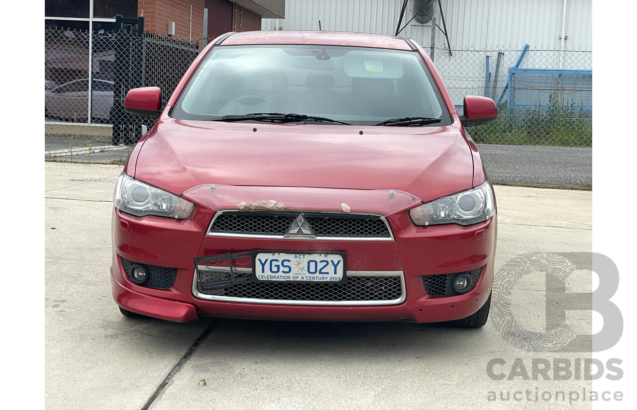 12/2008 Mitsubishi Lancer Aspire CJ MY09 4d Sedan Red 2.4L