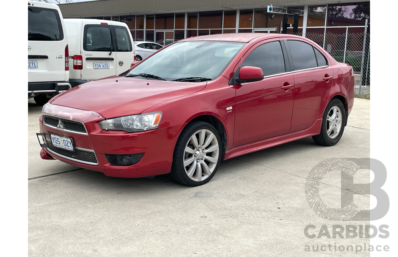 12/2008 Mitsubishi Lancer Aspire CJ MY09 4d Sedan Red 2.4L