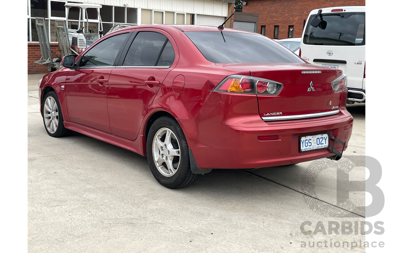 12/2008 Mitsubishi Lancer Aspire CJ MY09 4d Sedan Red 2.4L