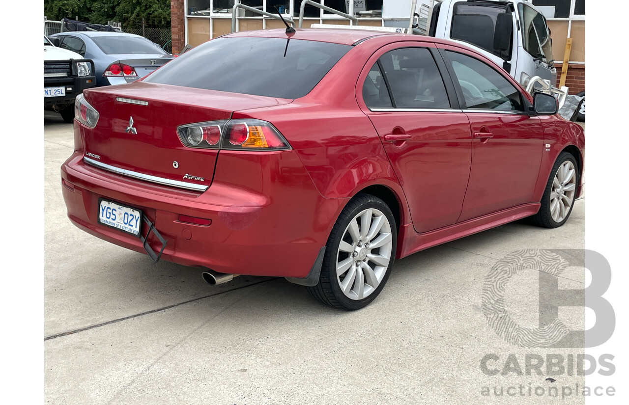 12/2008 Mitsubishi Lancer Aspire CJ MY09 4d Sedan Red 2.4L