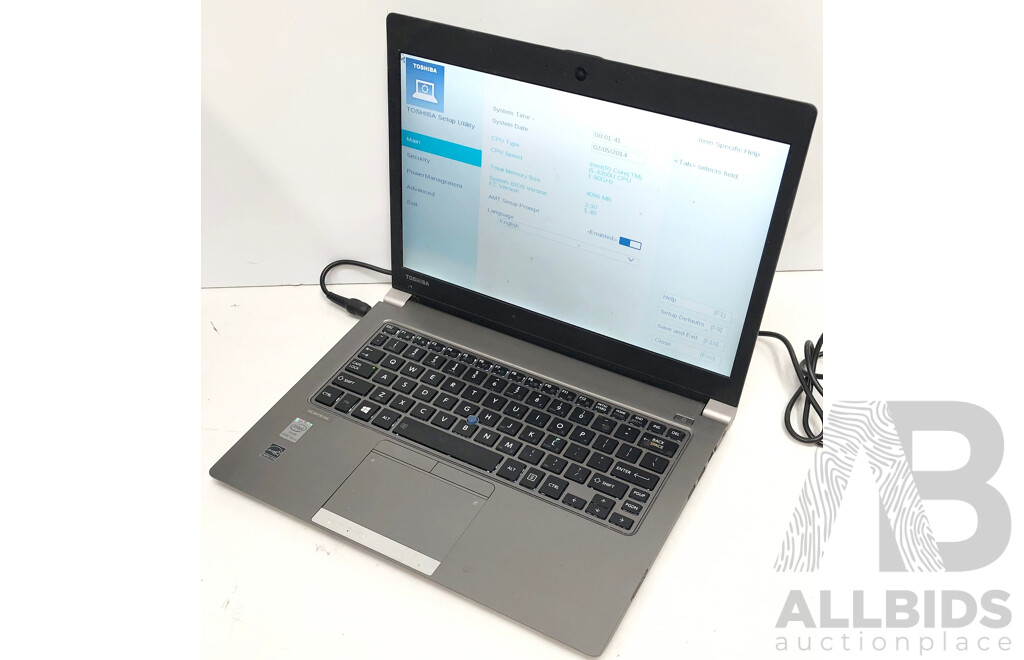 Toshiba Portege Z30-A Intel Core i5 (4300U) 1.90GHz-2.90GHz 2-Core CPU 13-Inch Laptop