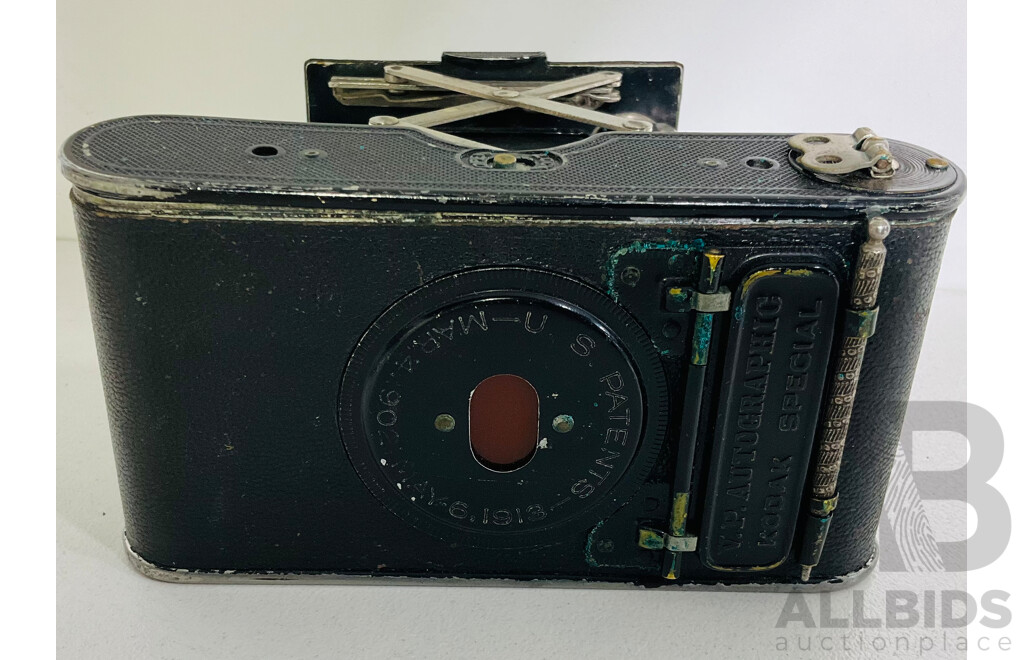 Vintage Kodak Eastman Vest Pocket Autographic Camera with Original Stylus Ams Leather Case