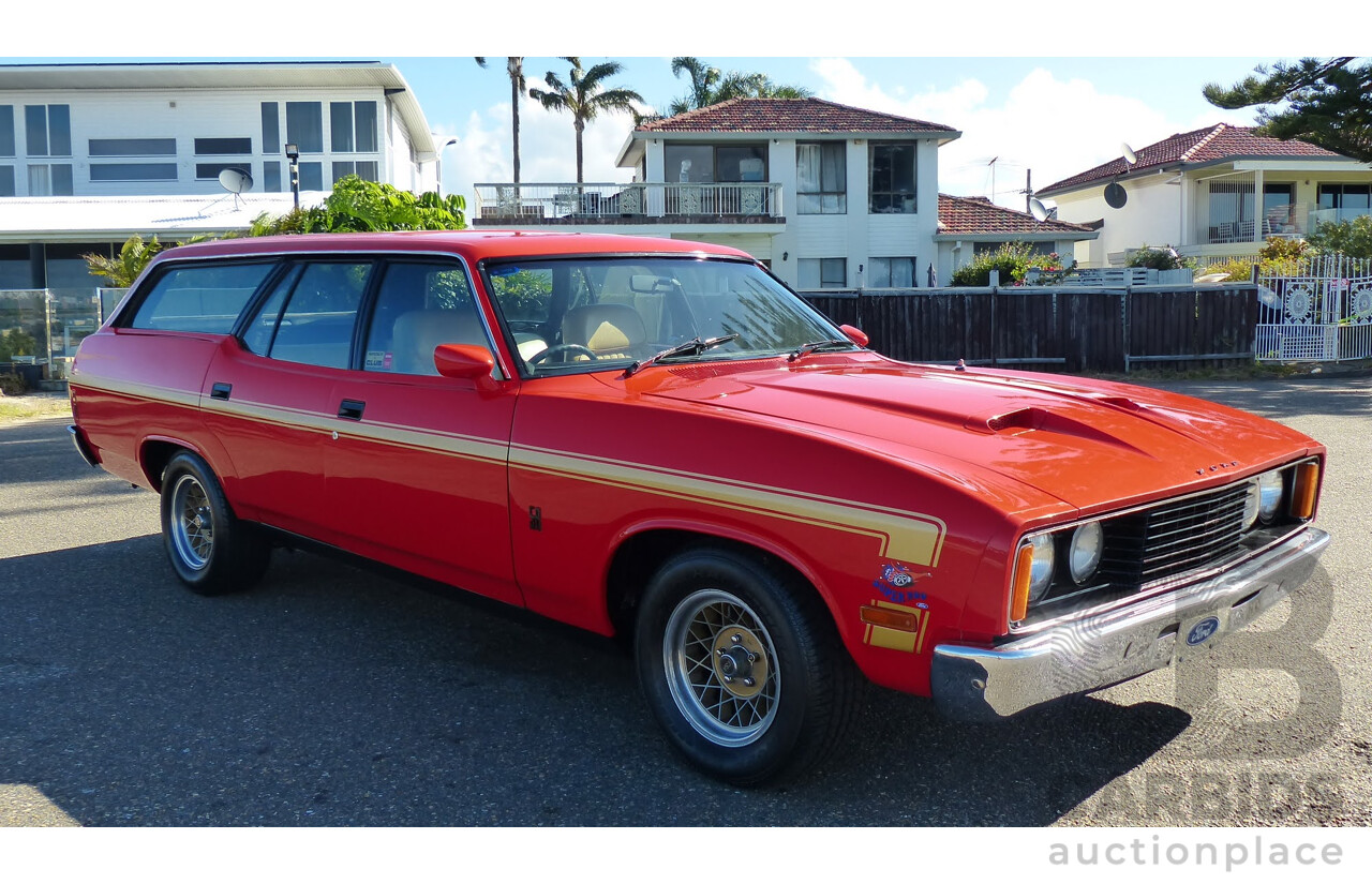 11/1977 Ford Falcon 500 XC Rally Pack 4d Wagon Red Flame 5.8L 351ci V8 - Matching Numbers