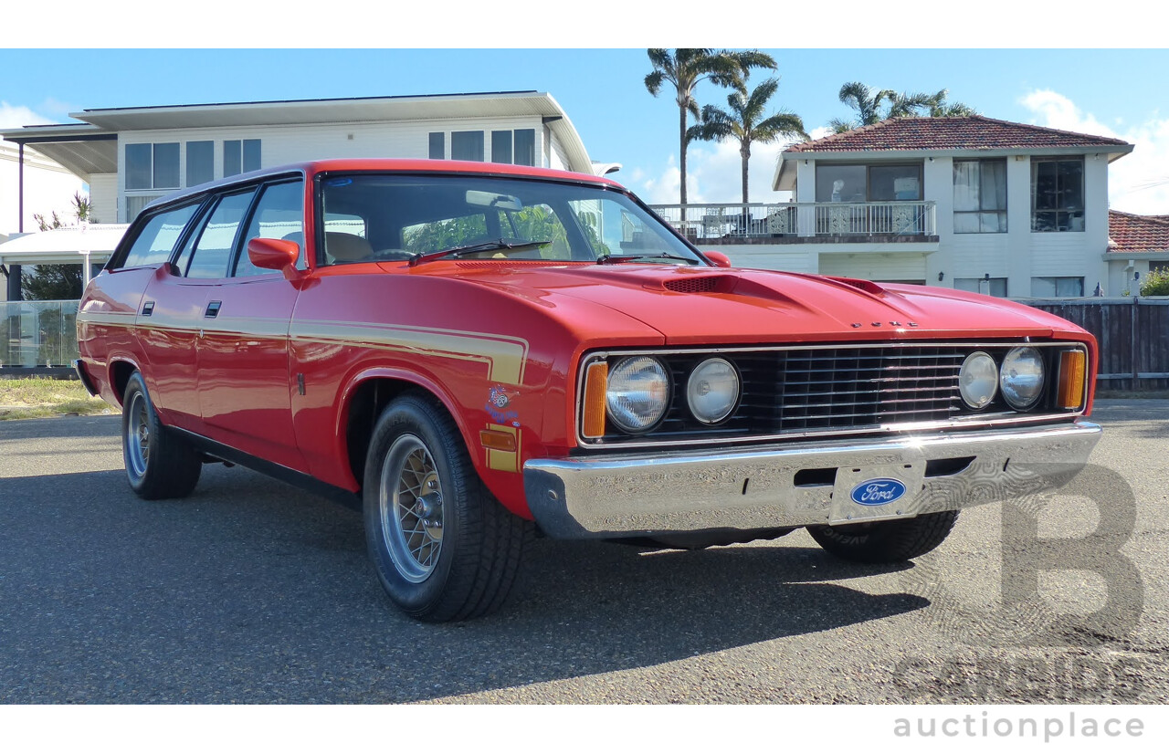 11/1977 Ford Falcon 500 XC Rally Pack 4d Wagon Red Flame 5.8L 351ci V8 - Matching Numbers