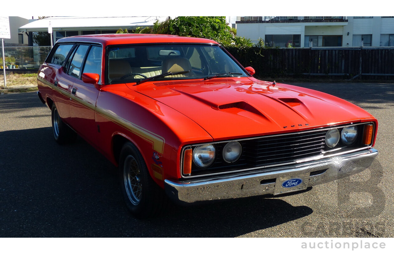 11/1977 Ford Falcon 500 XC Rally Pack 4d Wagon Red Flame 5.8L 351ci V8 - Matching Numbers