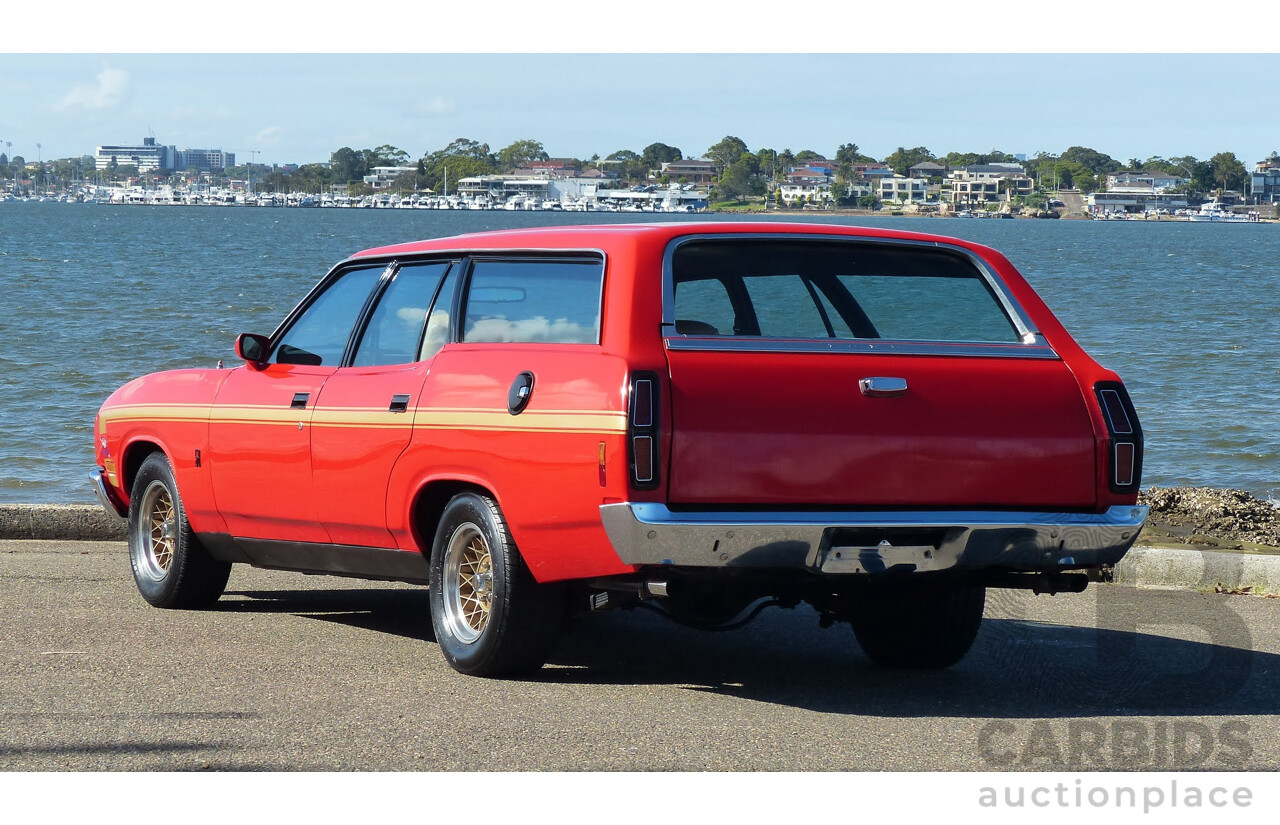 11/1977 Ford Falcon 500 XC Rally Pack 4d Wagon Red Flame 5.8L 351ci V8 - Matching Numbers