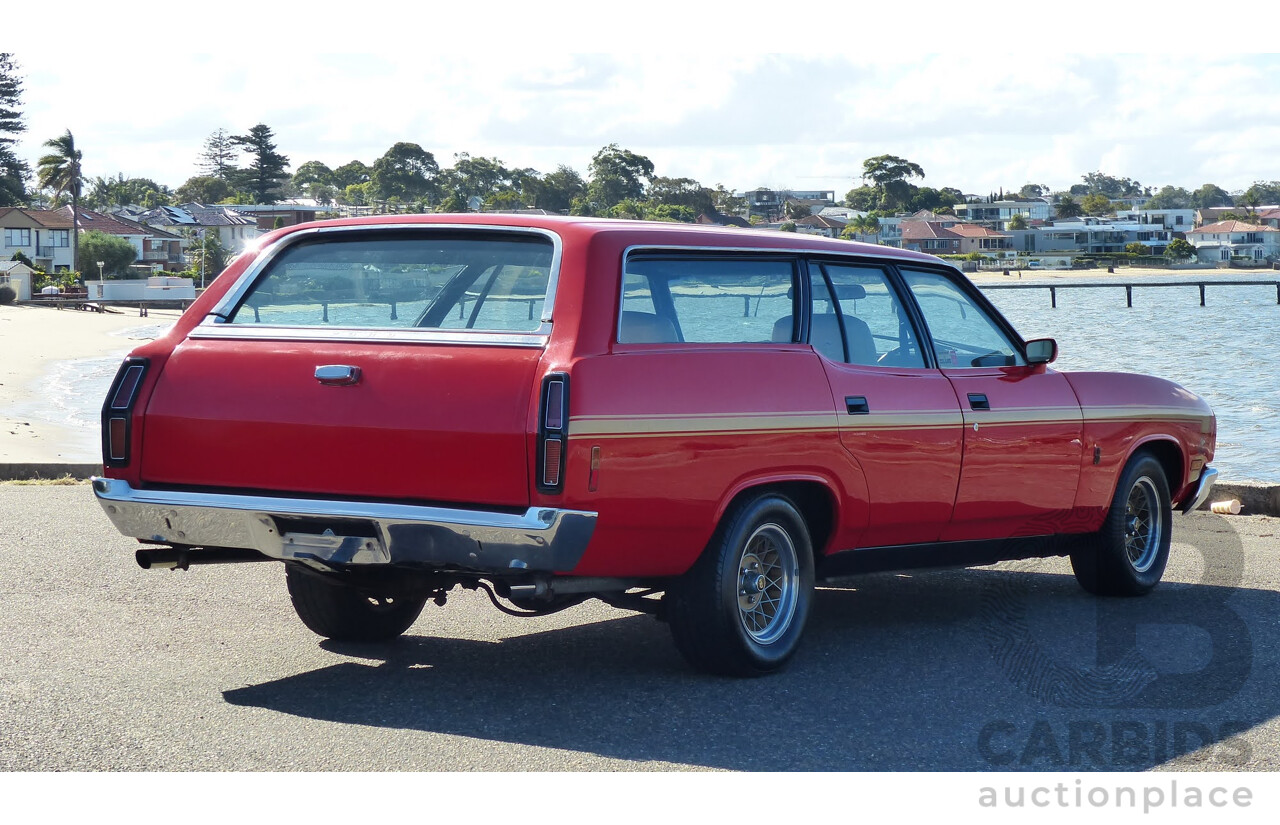 11/1977 Ford Falcon 500 XC Rally Pack 4d Wagon Red Flame 5.8L 351ci V8 - Matching Numbers