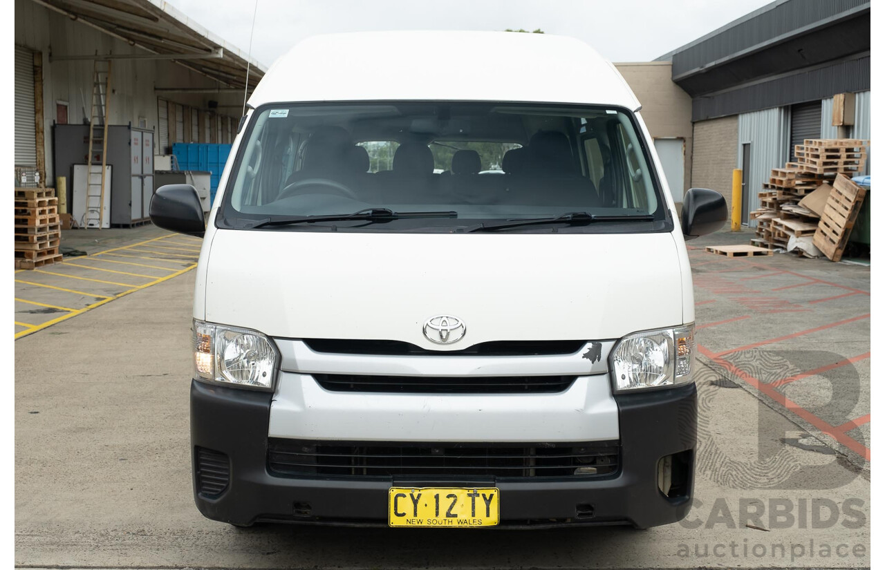 7/2015 Toyota Hiace Commuter KDH223R MY15 Bus White 3.0L Turbo Diesel - Factory 14 Seater