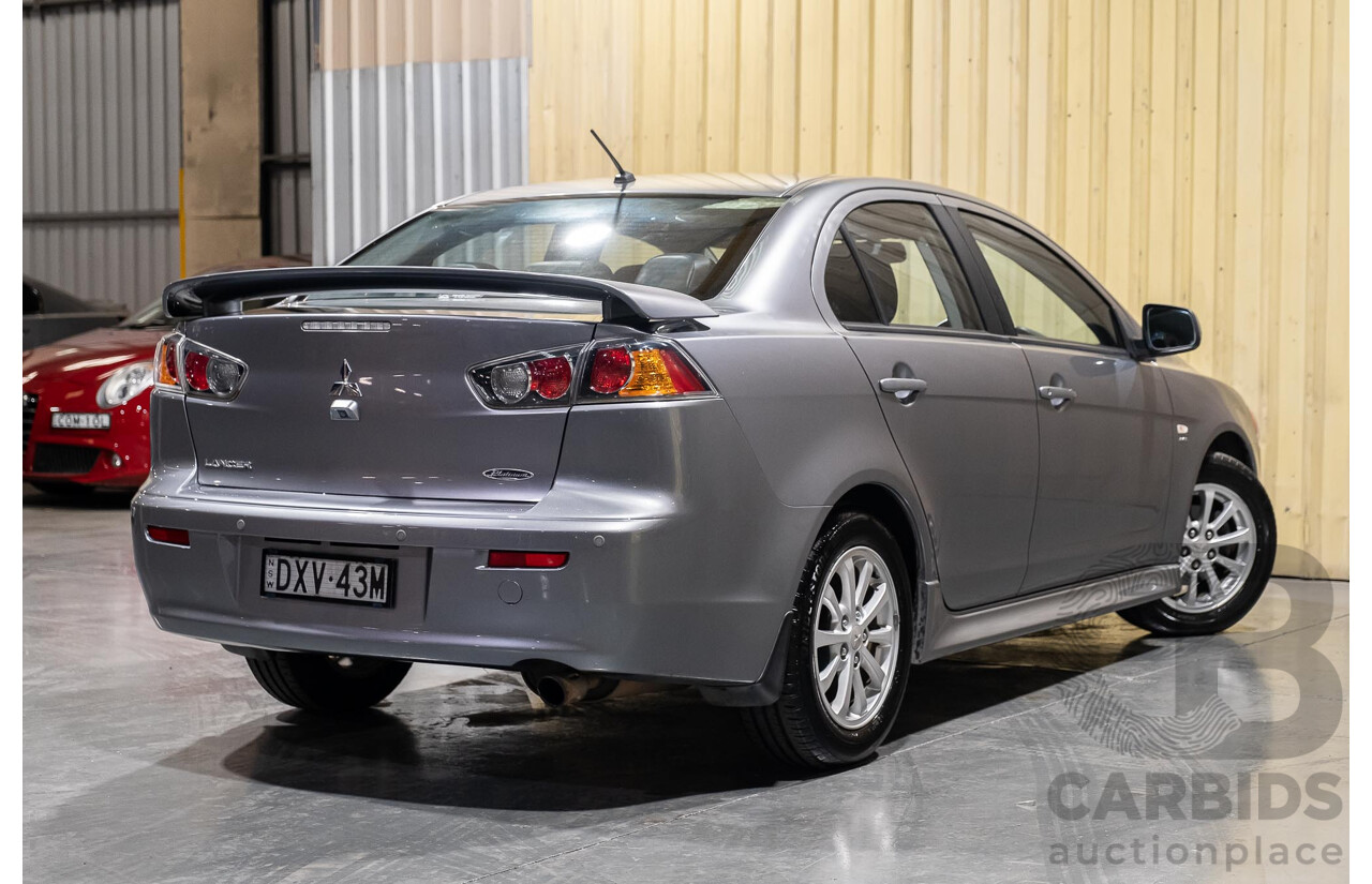 2/2012 Mitsubishi Lancer Platinum Edition CJ MY12 4d Sedan Grey 2.0L