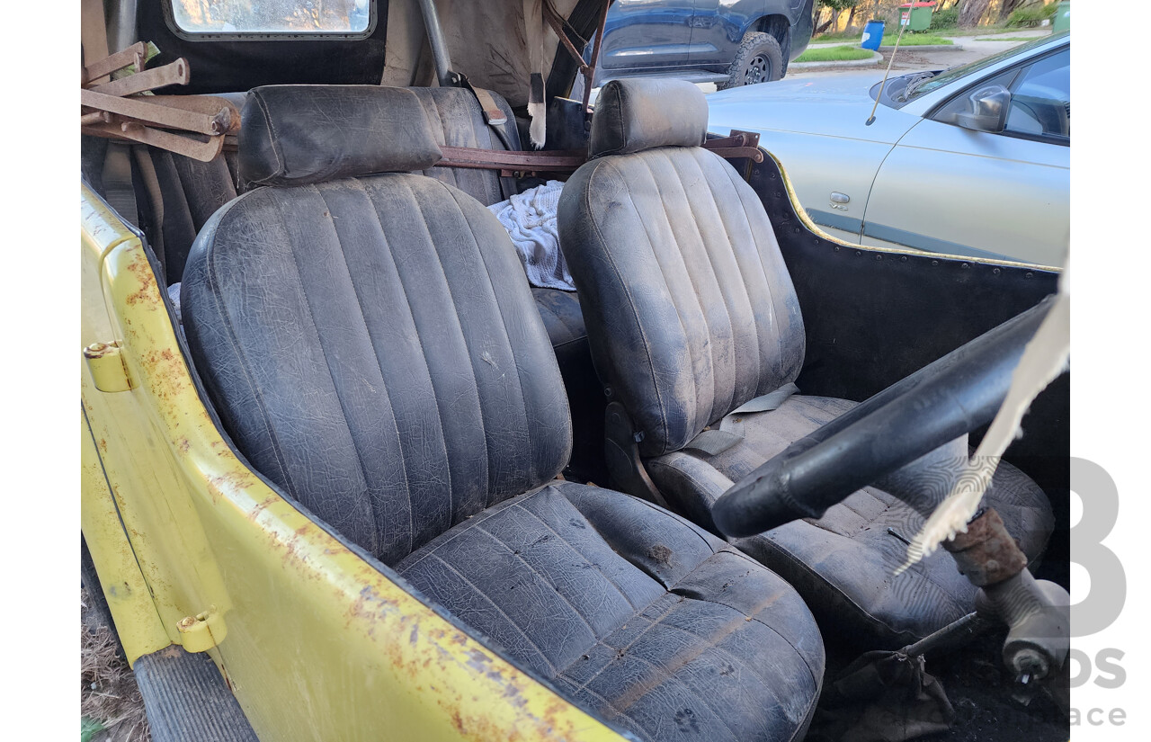 Circa 1949 Ford Anglia A494A Tourer 2d Convertible Yellow 1.2L - Project Car