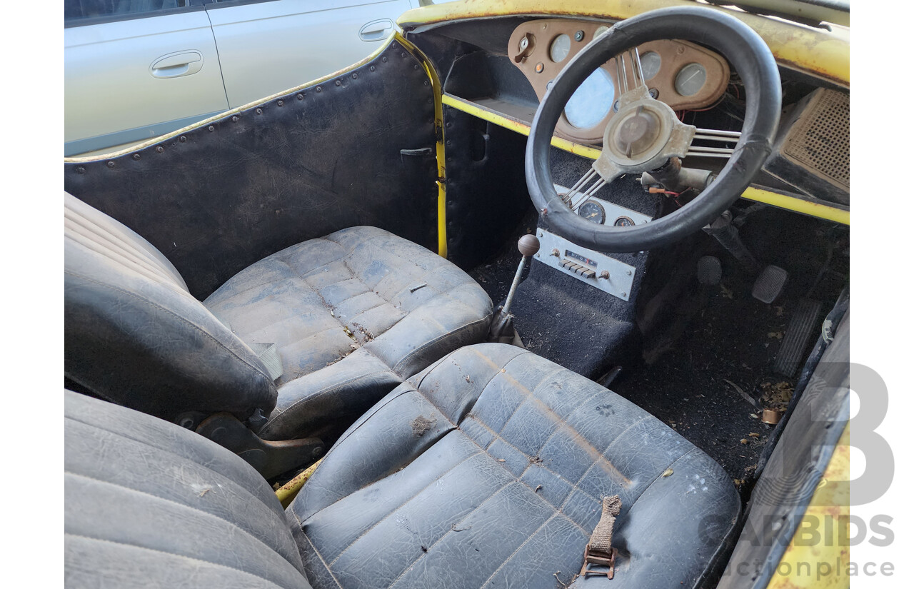 Circa 1949 Ford Anglia A494A Tourer 2d Convertible Yellow 1.2L - Project Car