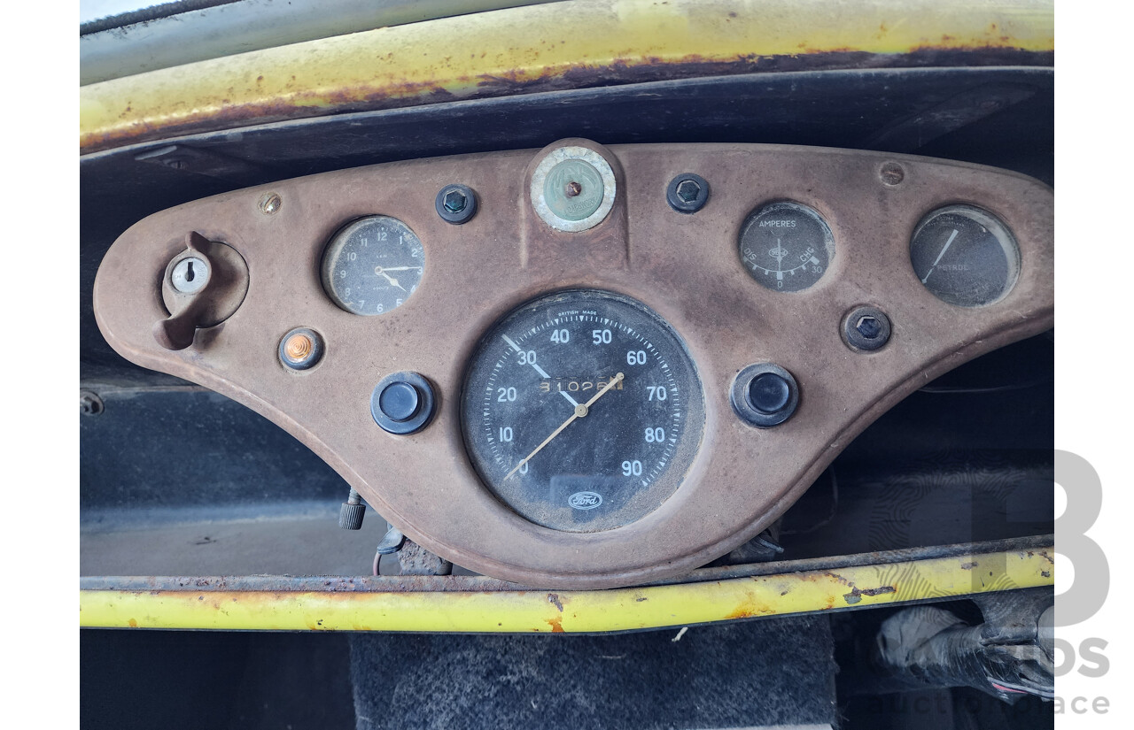 Circa 1949 Ford Anglia A494A Tourer 2d Convertible Yellow 1.2L - Project Car