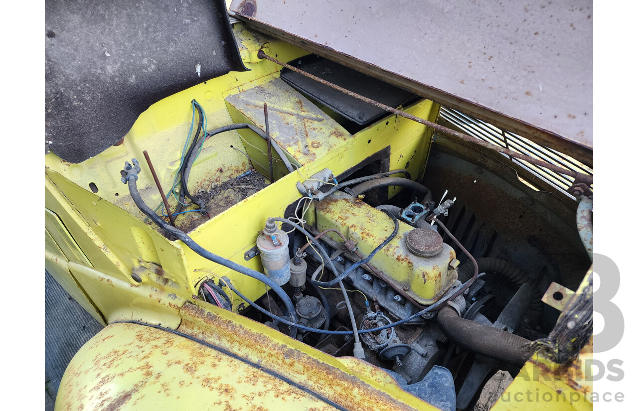 Circa 1949 Ford Anglia A494A Tourer 2d Convertible Yellow 1.2L - Project Car