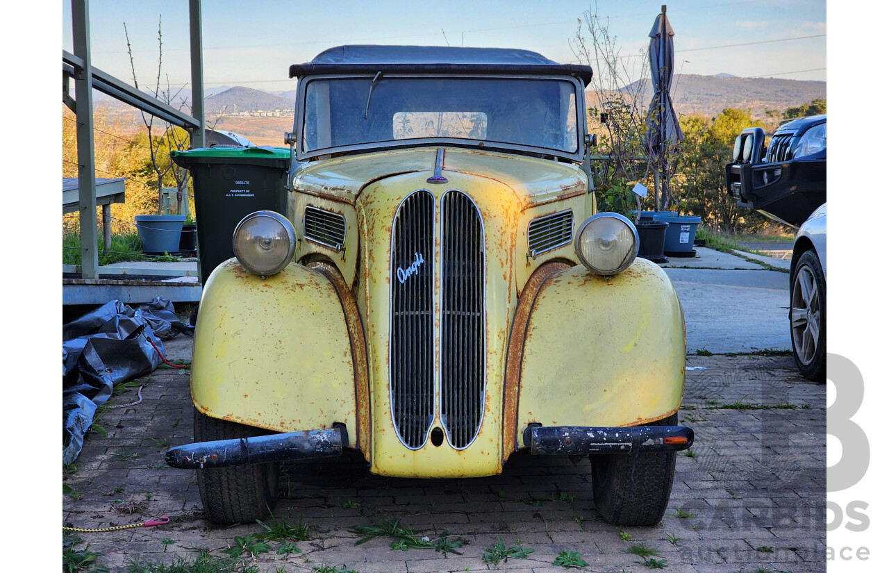 Circa 1949 Ford Anglia A494A Tourer 2d Convertible Yellow 1.2L - Project Car