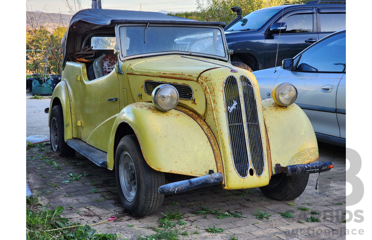 Circa 1949 Ford Anglia A494A Tourer 2d Convertible Yellow 1.2L - Project Car