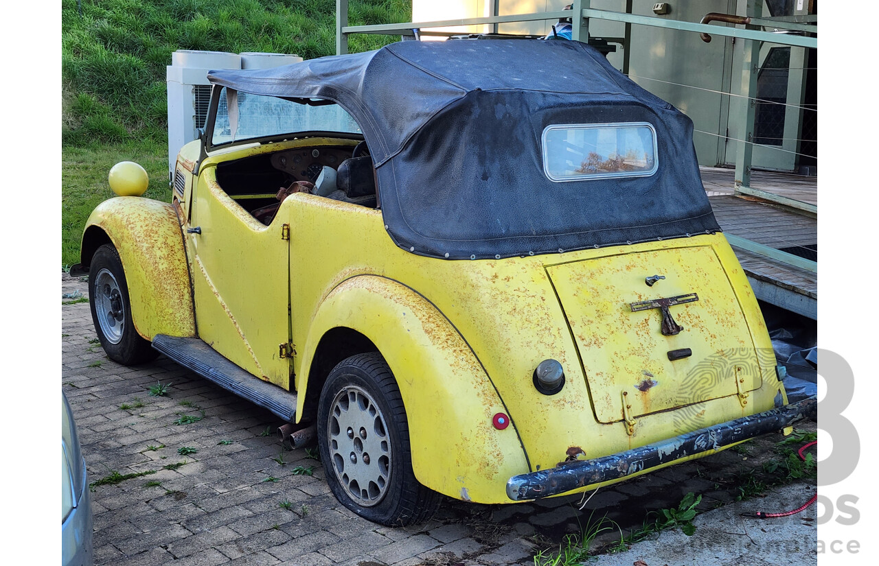 Circa 1949 Ford Anglia A494A Tourer 2d Convertible Yellow 1.2L - Project Car