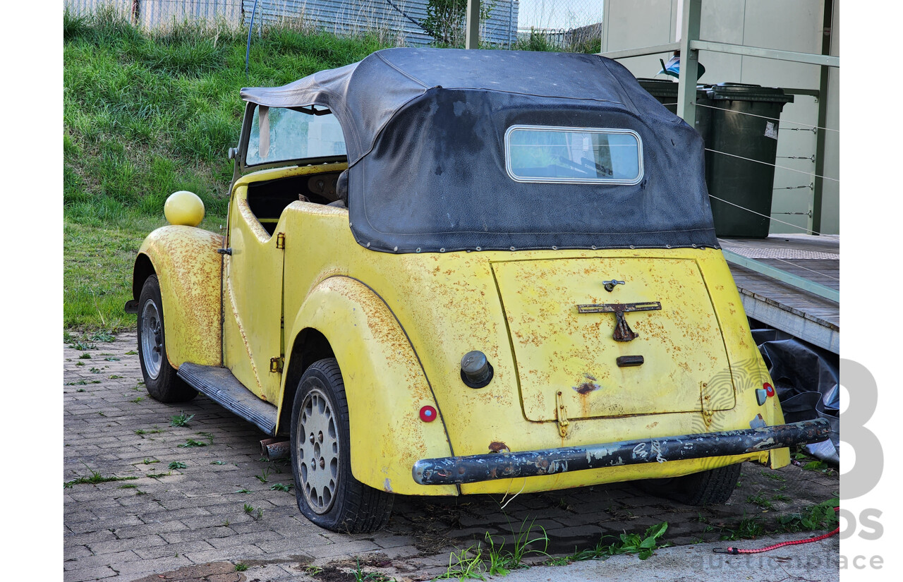 Circa 1949 Ford Anglia A494A Tourer 2d Convertible Yellow 1.2L - Project Car