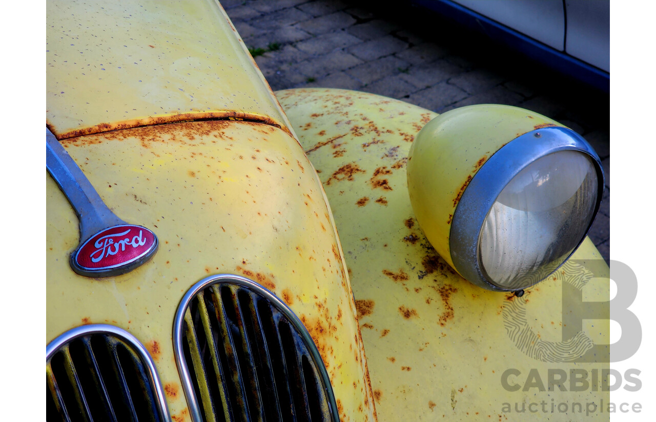 Circa 1949 Ford Anglia A494A Tourer 2d Convertible Yellow 1.2L - Project Car