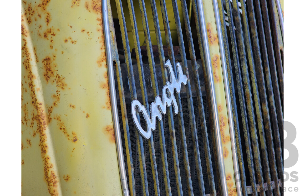 Circa 1949 Ford Anglia A494A Tourer 2d Convertible Yellow 1.2L - Project Car