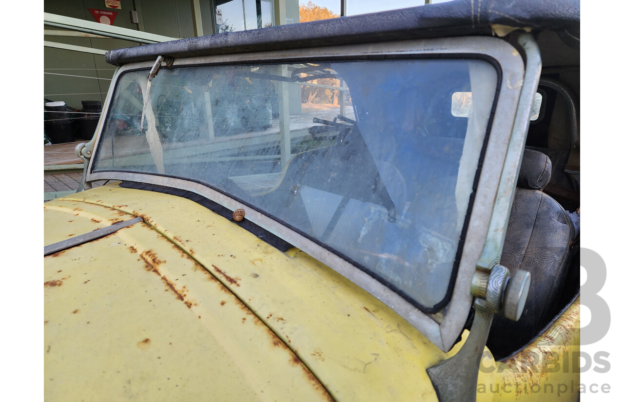 Circa 1949 Ford Anglia A494A Tourer 2d Convertible Yellow 1.2L - Project Car