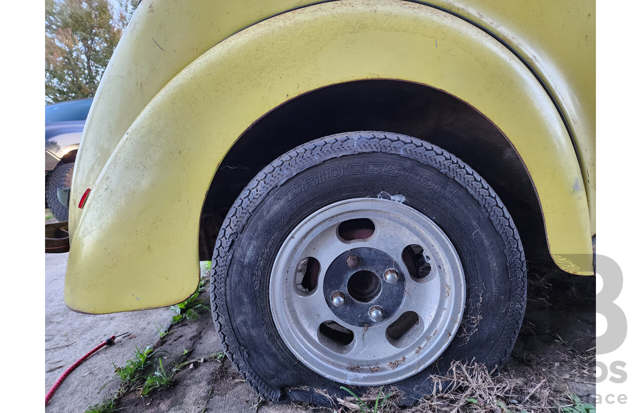 Circa 1949 Ford Anglia A494A Tourer 2d Convertible Yellow 1.2L - Project Car