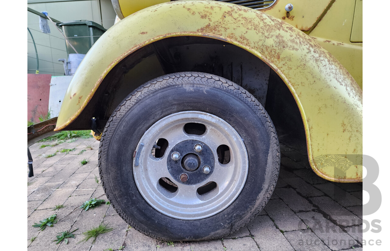 Circa 1949 Ford Anglia A494A Tourer 2d Convertible Yellow 1.2L - Project Car