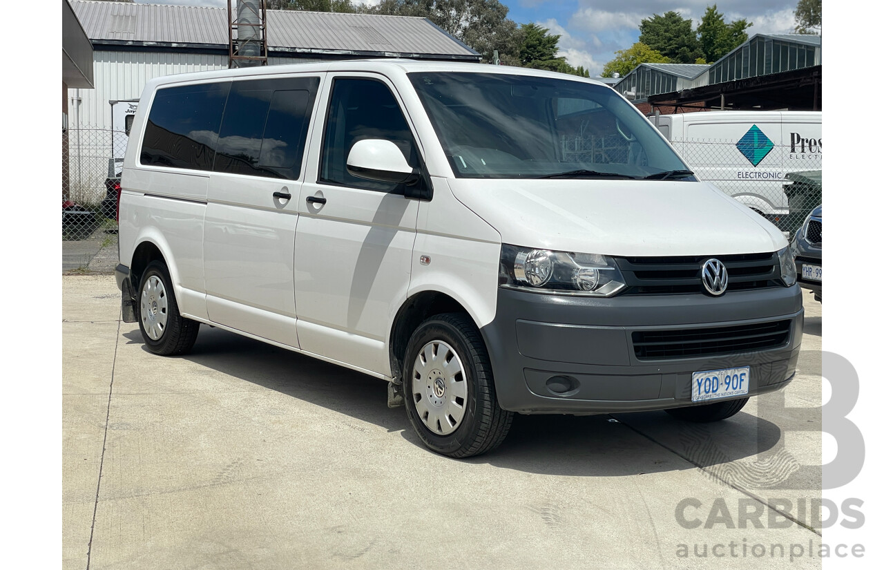 6/2010 Volkswagen Caravelle Trendline 7H MY10 4d Wagon White 2.0L