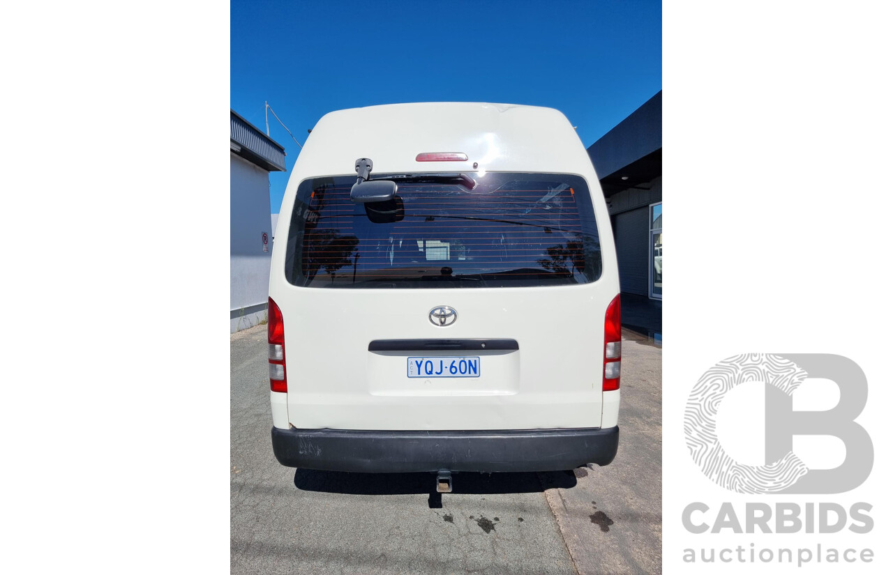 9/2011 Toyota Hiace SLWB MY11 5d Van White 3.0L Turbo Diesel