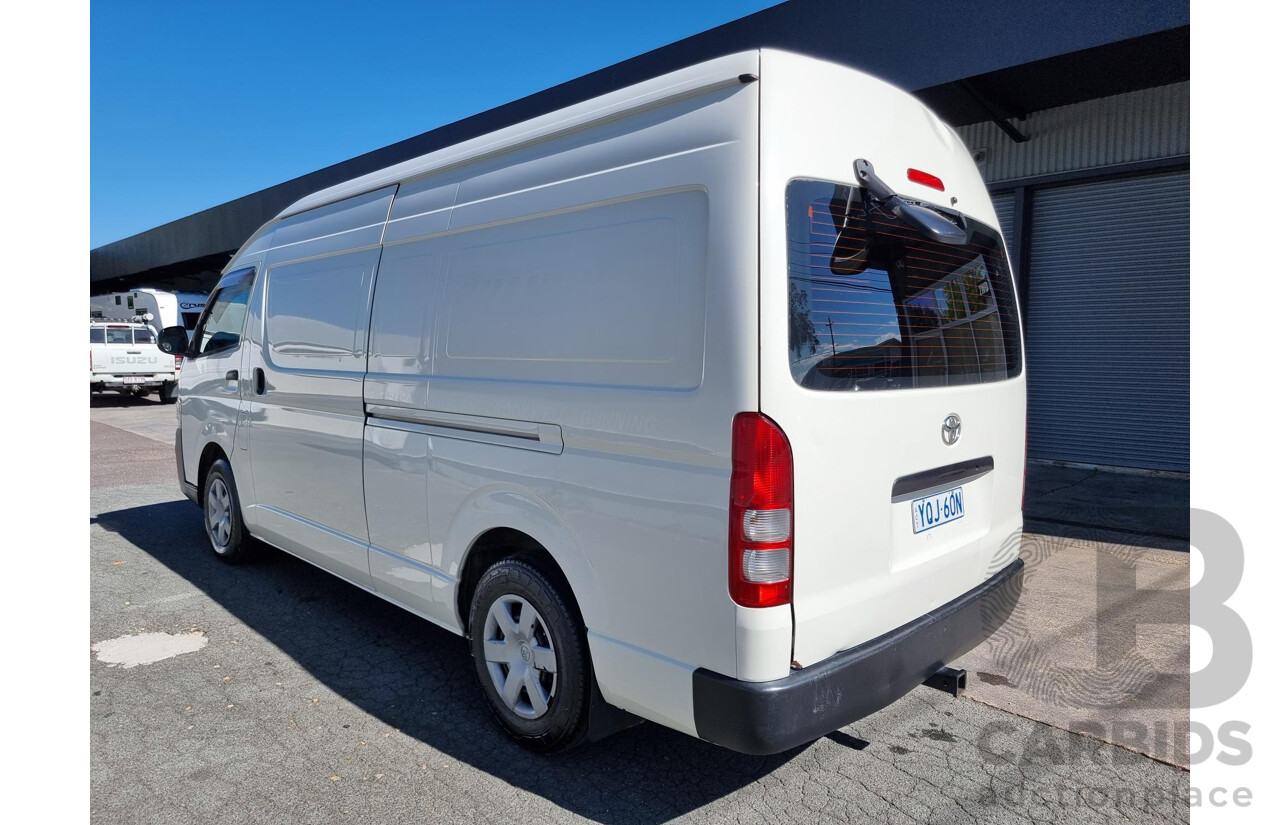 9/2011 Toyota Hiace SLWB MY11 5d Van White 3.0L Turbo Diesel