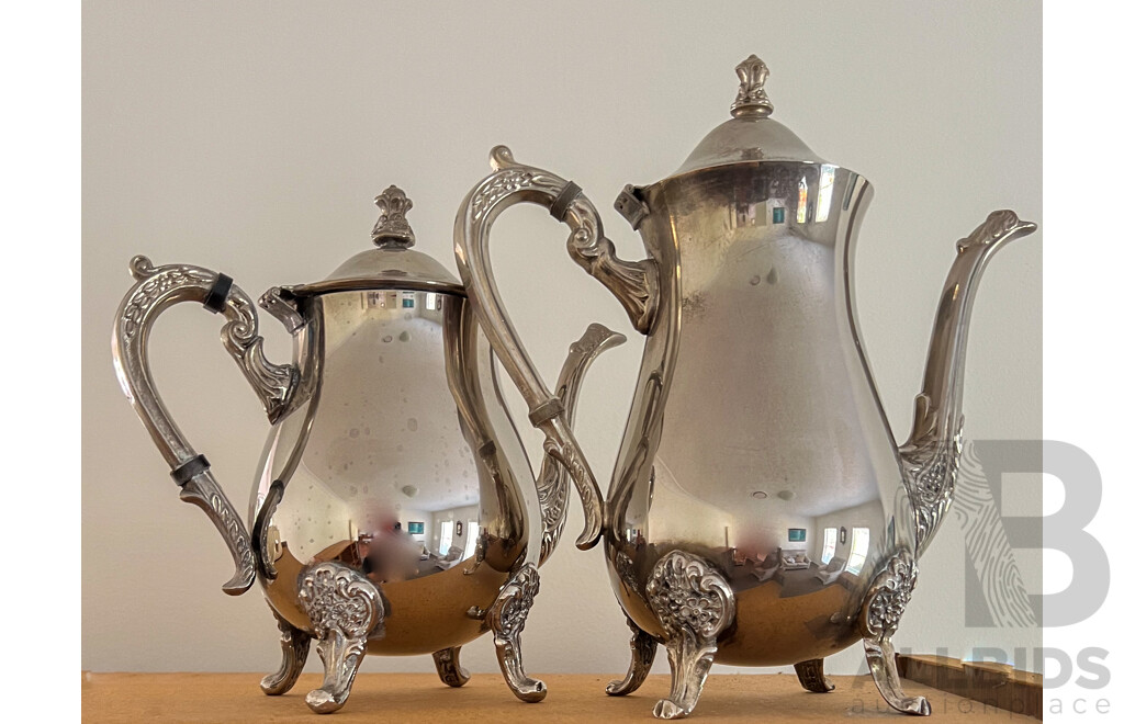 Collection of Homewares Including Silver Plate,  Glass and Ceramics Including Tea and Coffee Pot and Candelabra