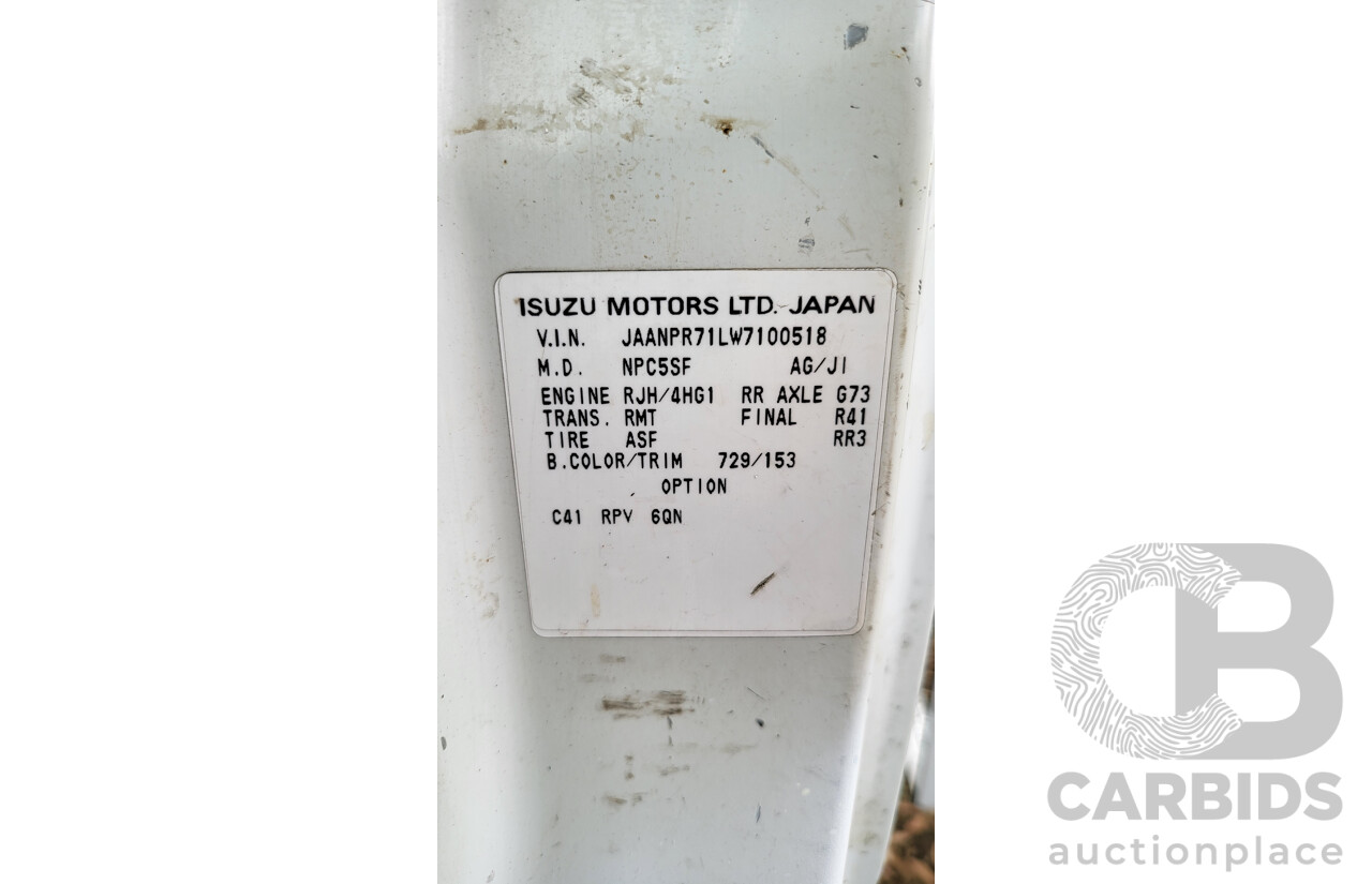 07/1998 Isuzu N8 NP 300 Series 6m Flat Tray Manual Diesel