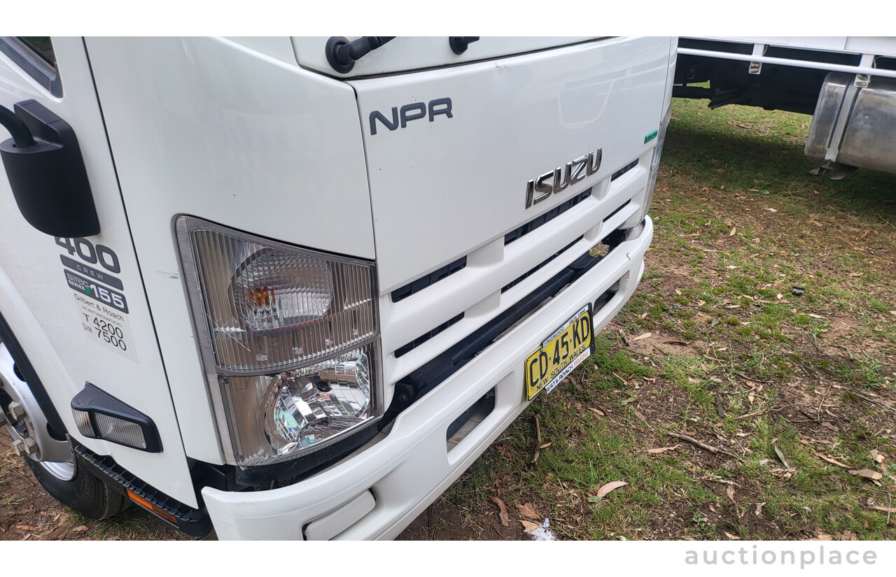 05/2015 Isuzu NPR 400 Crew Cab 5.2L Diesel 4.5m tray