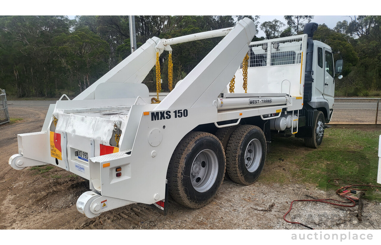 06/2007 Mitsubishi FV500 Skip Bin Truck White 6.4L Diesel