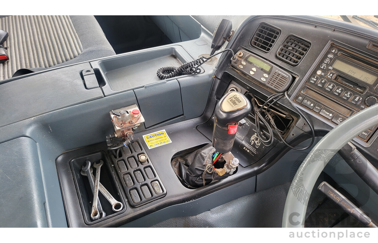 06/2007 Mitsubishi FV500 Skip Bin Truck White 6.4L Diesel