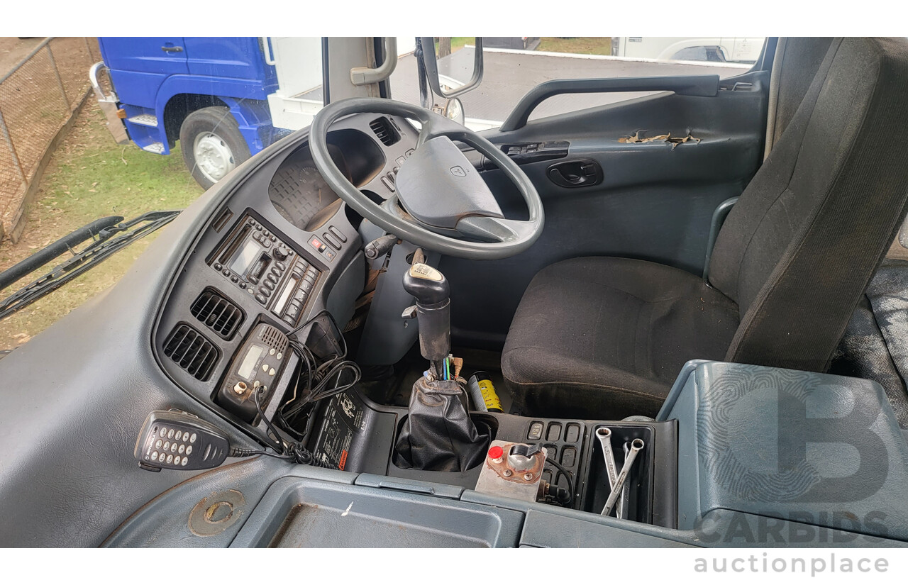 06/2007 Mitsubishi FV500 Skip Bin Truck White 6.4L Diesel