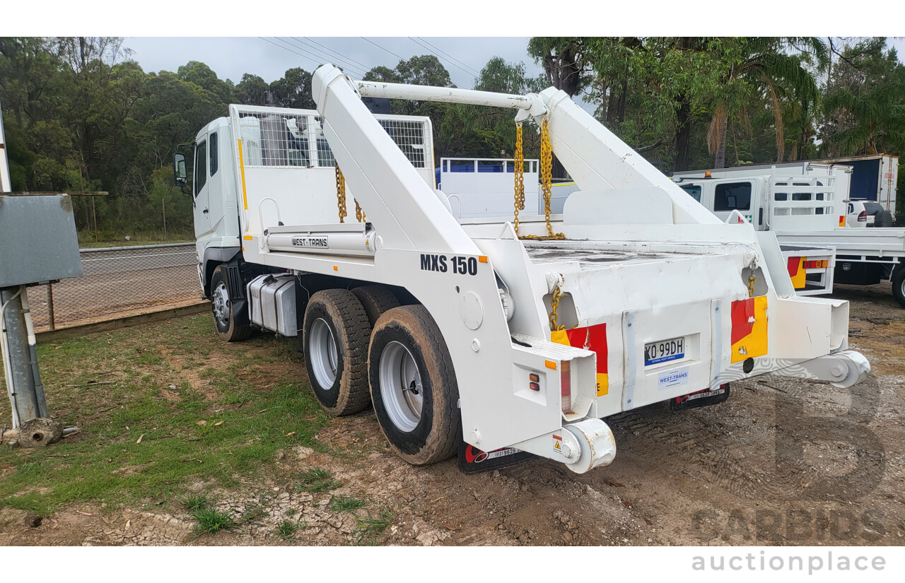 06/2007 Mitsubishi FV500 Skip Bin Truck White 6.4L Diesel