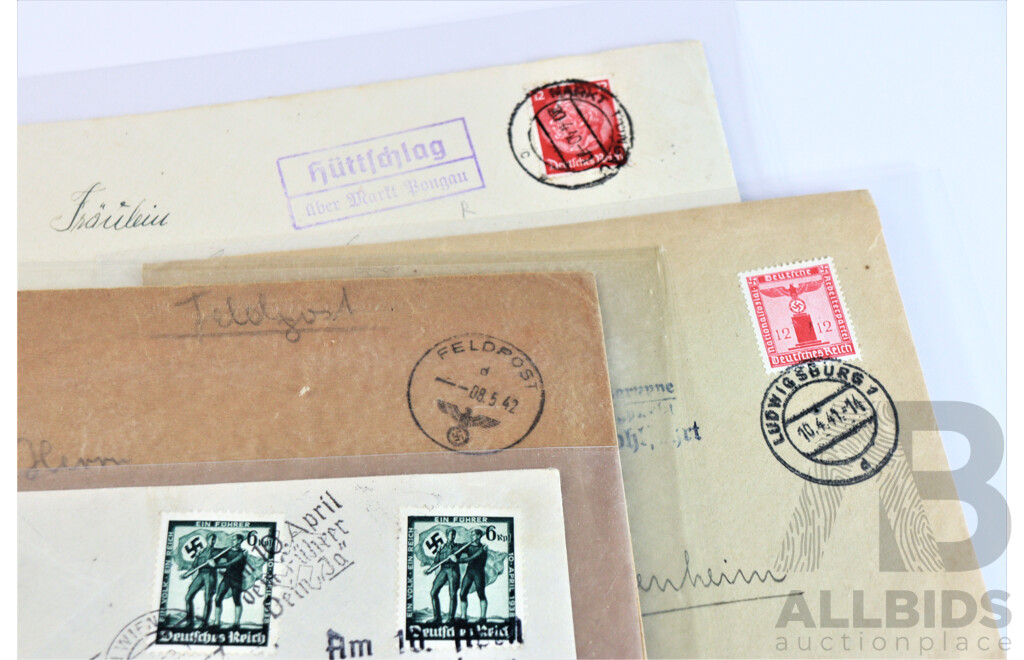 Collection of WWII German Envelopes and Letters