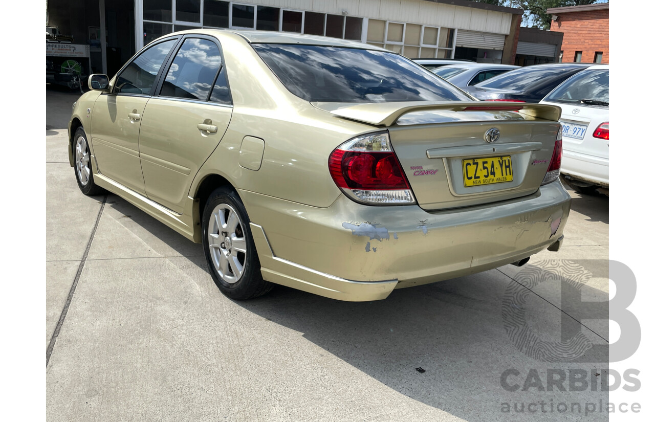 5/2005 Toyota Camry Sportivo ACV36R UPGRADE 4d Sedan Gold 2.4L