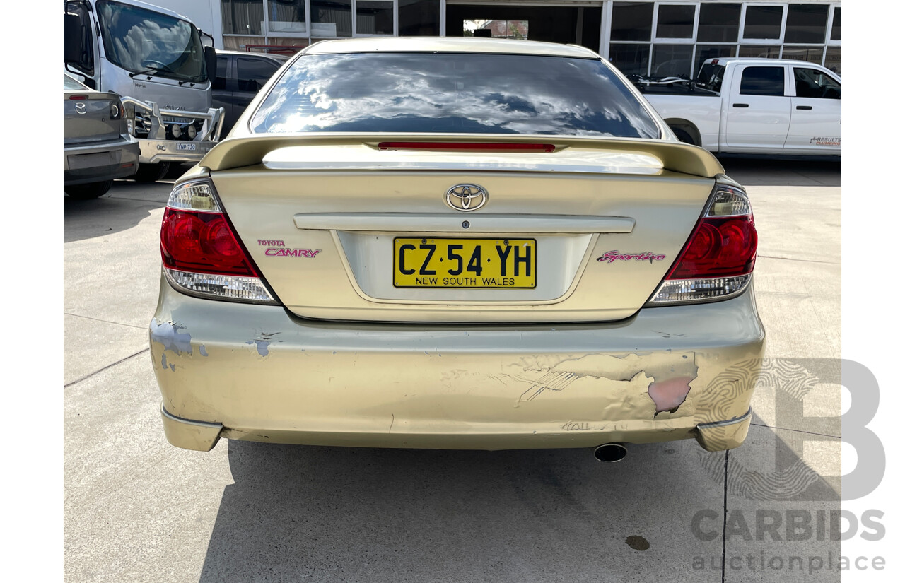 5/2005 Toyota Camry Sportivo ACV36R UPGRADE 4d Sedan Gold 2.4L