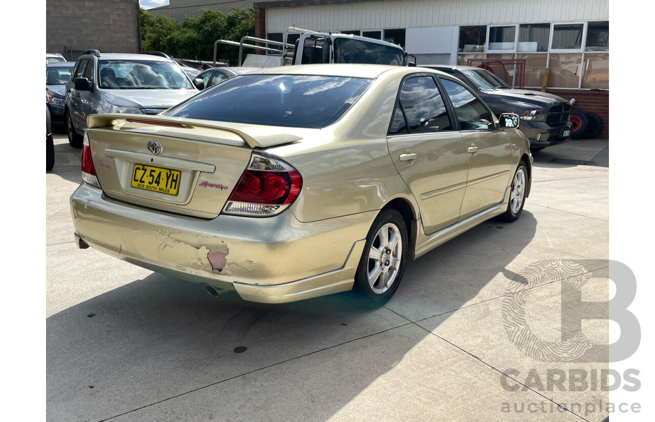 5/2005 Toyota Camry Sportivo ACV36R UPGRADE 4d Sedan Gold 2.4L