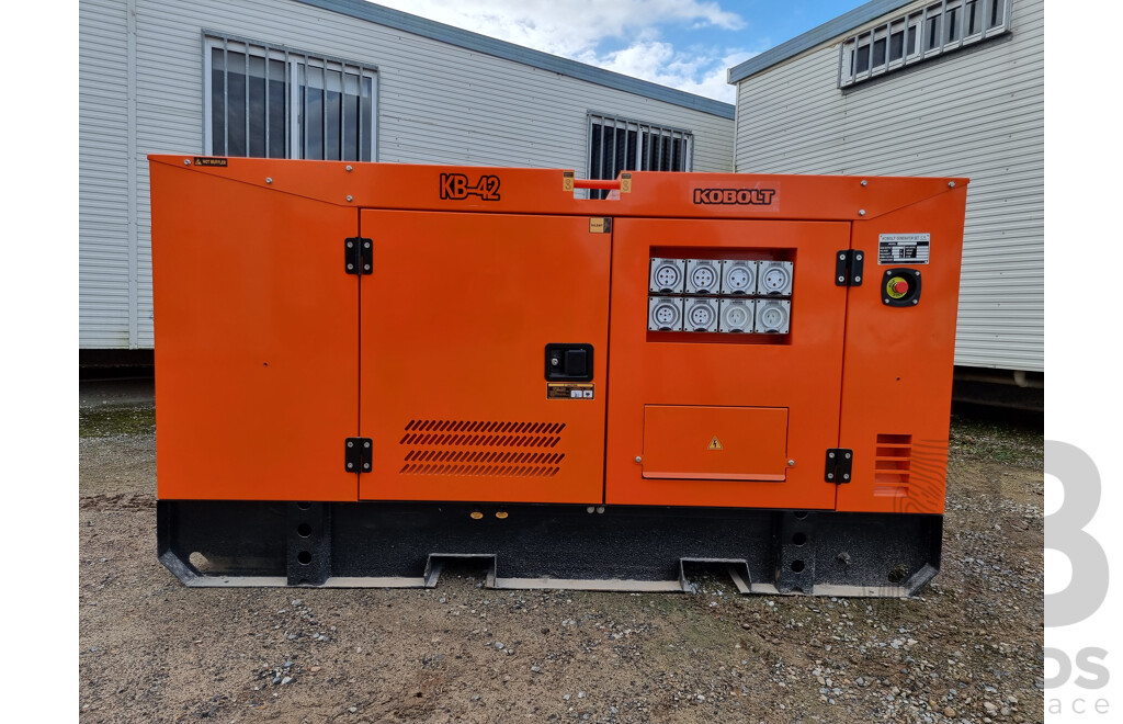 2021 KOBOLT KB42 Silenced 40kVA Generator - UNUSED