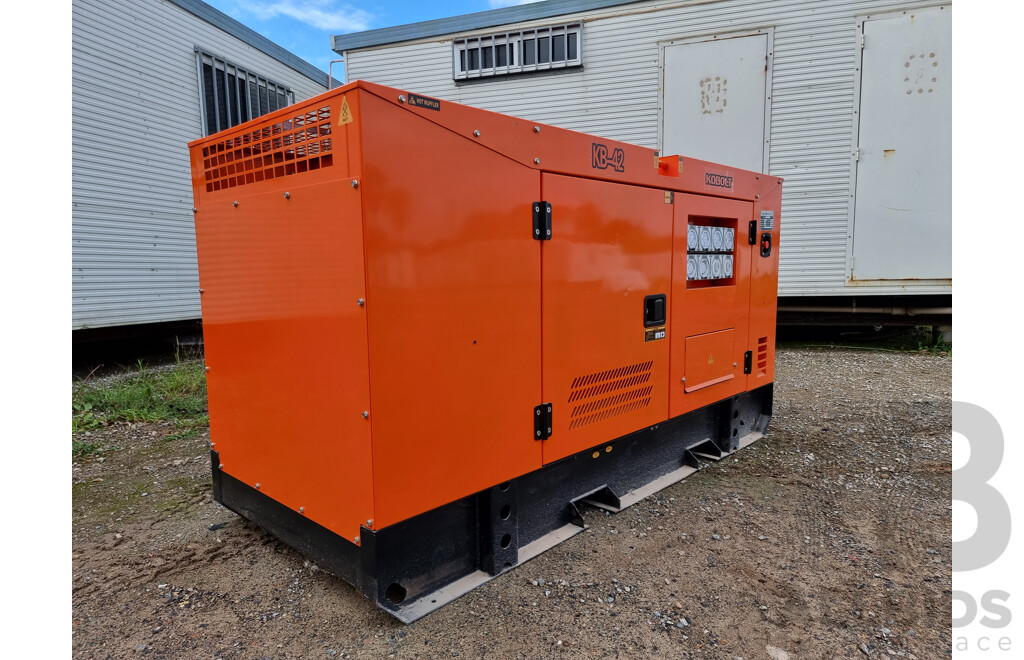 2021 KOBOLT KB42 Silenced 40kVA Generator - UNUSED