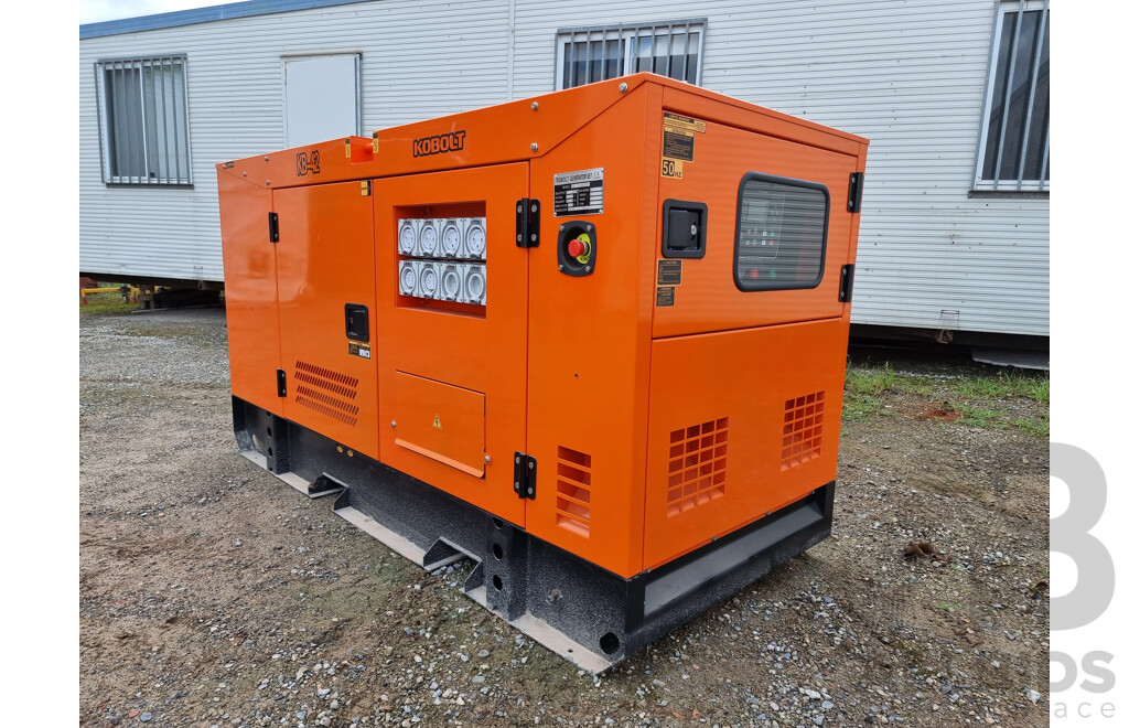 2021 KOBOLT KB42 Silenced 40kVA Generator - UNUSED