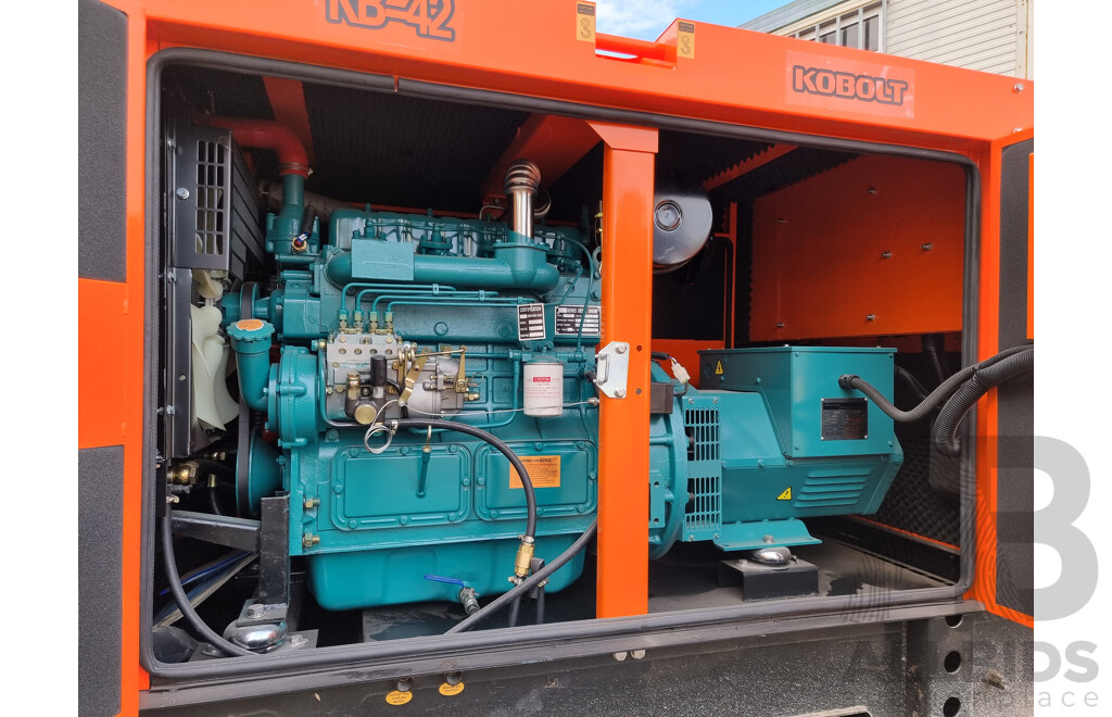 2021 KOBOLT KB42 Silenced 40kVA Generator - UNUSED